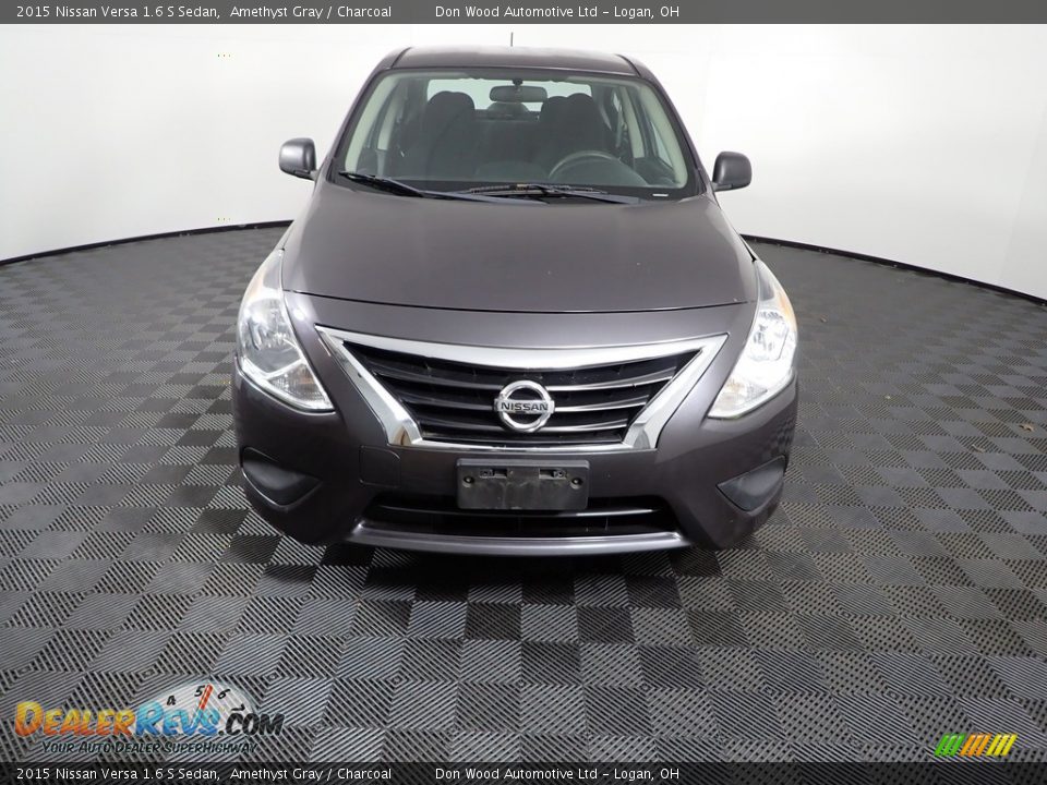 2015 Nissan Versa 1.6 S Sedan Amethyst Gray / Charcoal Photo #4