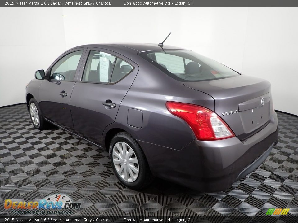 2015 Nissan Versa 1.6 S Sedan Amethyst Gray / Charcoal Photo #6