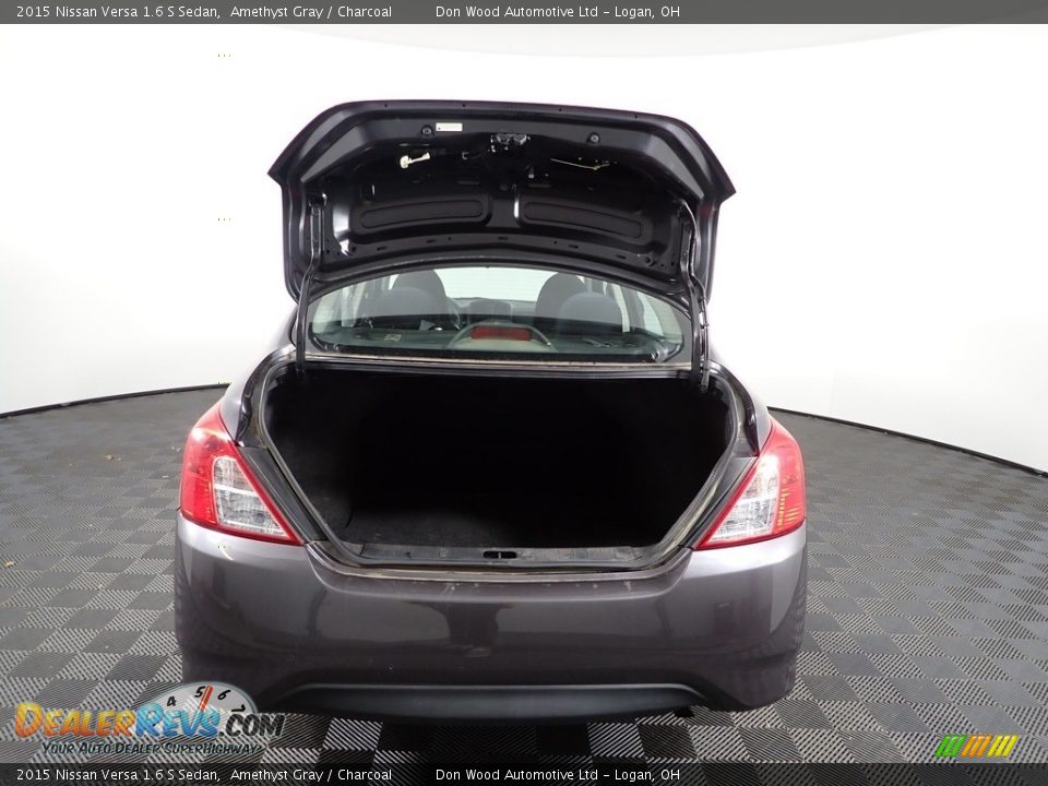 2015 Nissan Versa 1.6 S Sedan Amethyst Gray / Charcoal Photo #8