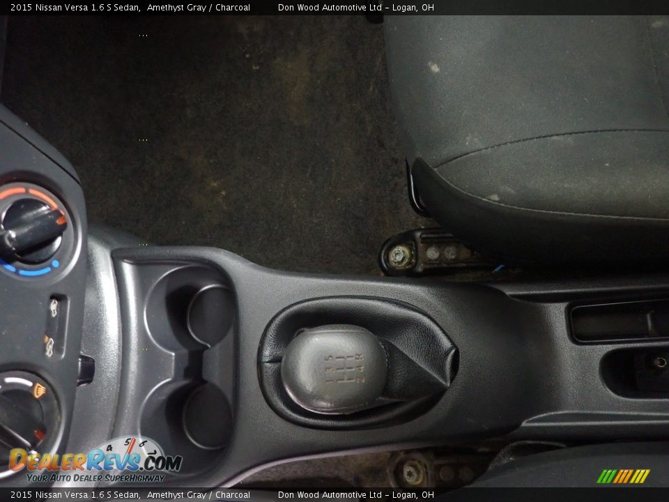 2015 Nissan Versa 1.6 S Sedan Amethyst Gray / Charcoal Photo #19