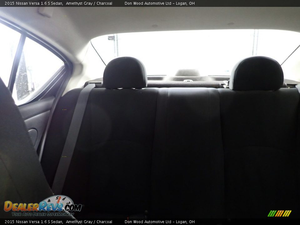 2015 Nissan Versa 1.6 S Sedan Amethyst Gray / Charcoal Photo #20