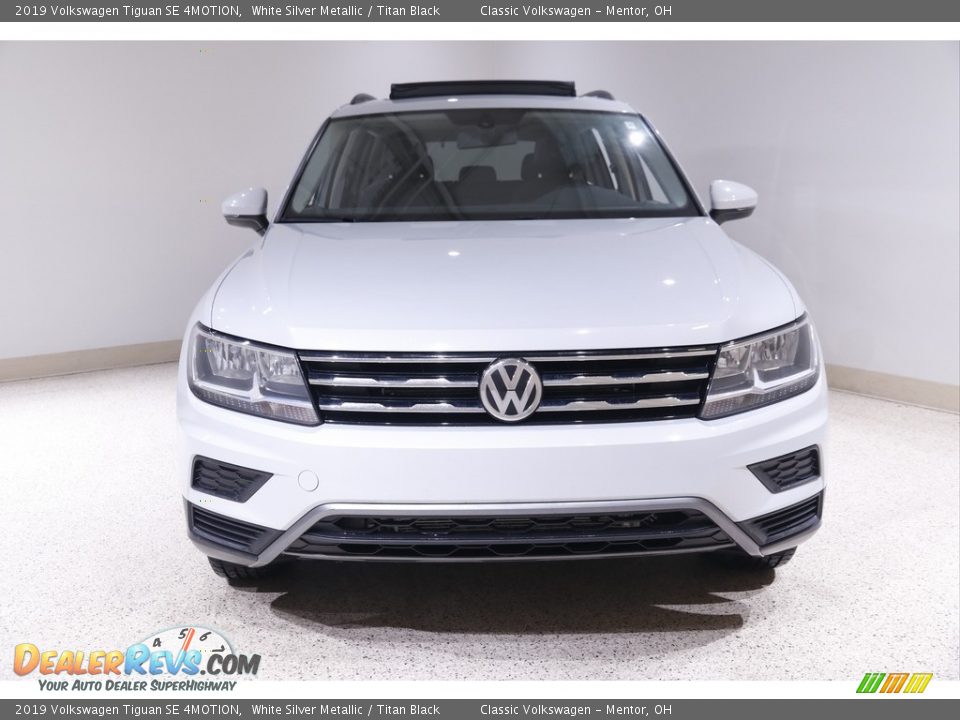 2019 Volkswagen Tiguan SE 4MOTION White Silver Metallic / Titan Black Photo #2