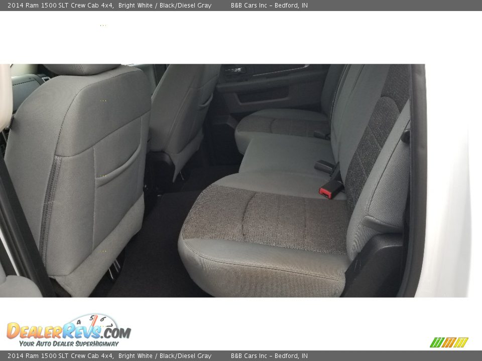 2014 Ram 1500 SLT Crew Cab 4x4 Bright White / Black/Diesel Gray Photo #22