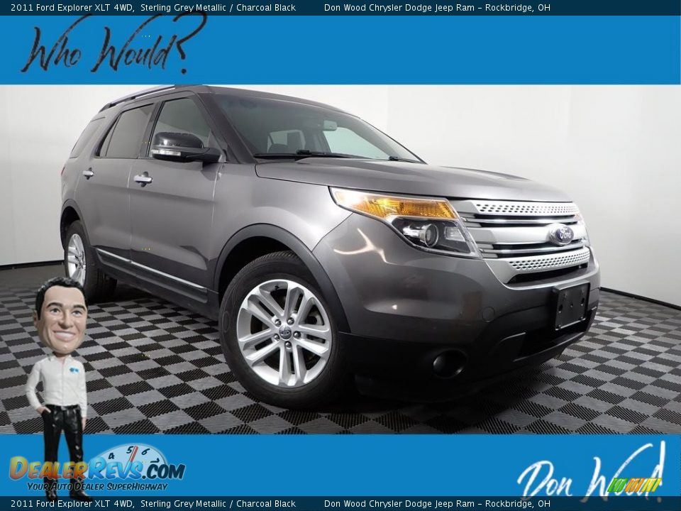 2011 Ford Explorer XLT 4WD Sterling Grey Metallic / Charcoal Black Photo #1