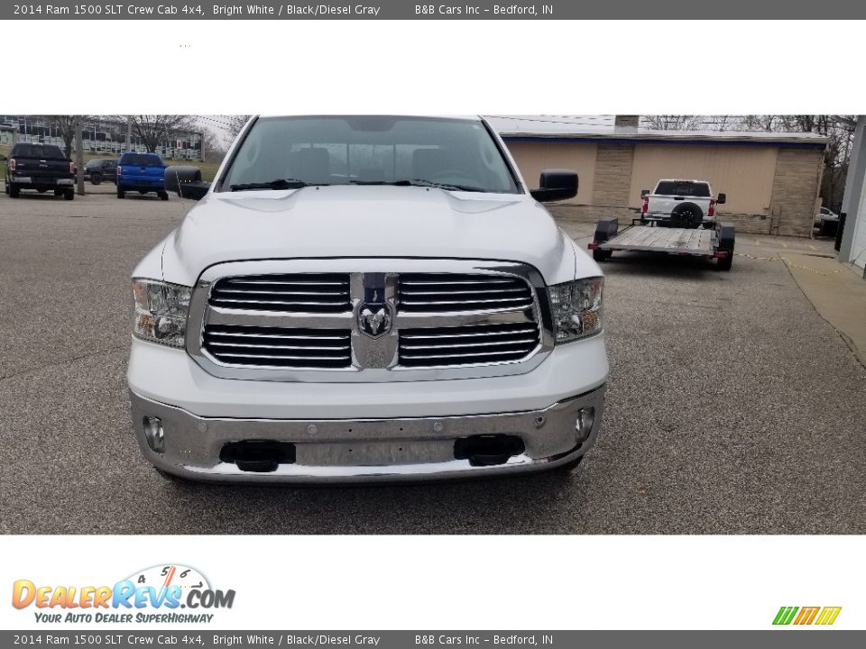 2014 Ram 1500 SLT Crew Cab 4x4 Bright White / Black/Diesel Gray Photo #30