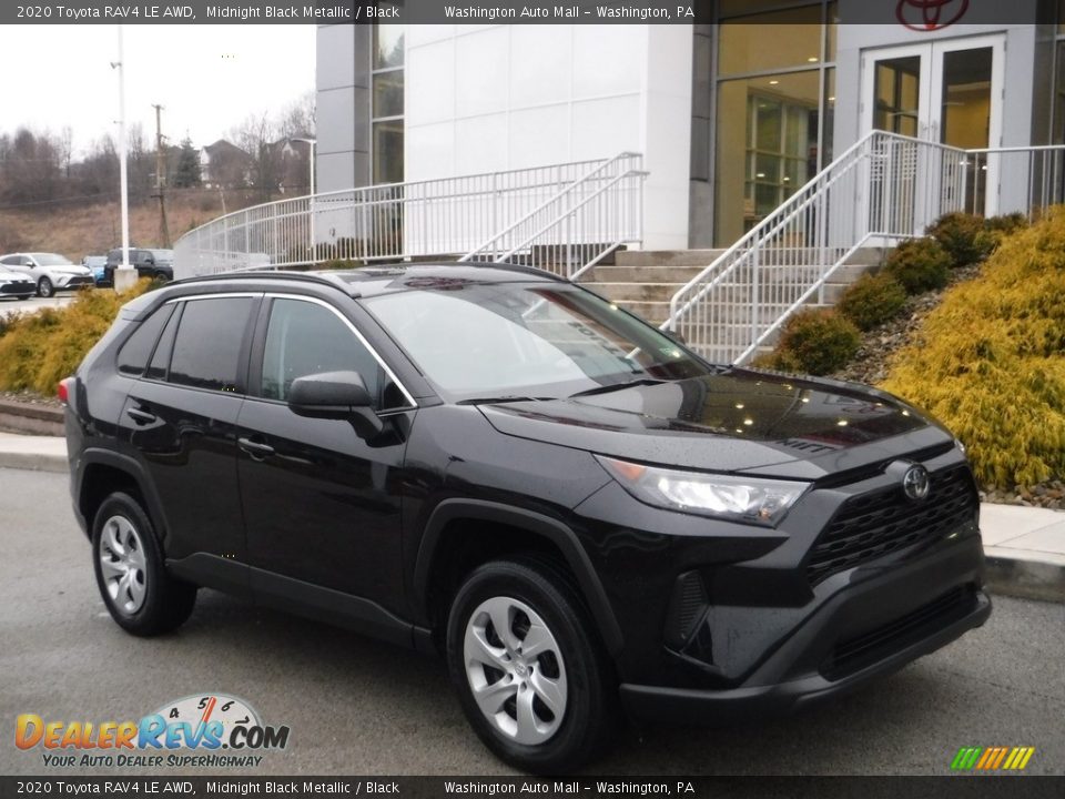 2020 Toyota RAV4 LE AWD Midnight Black Metallic / Black Photo #1