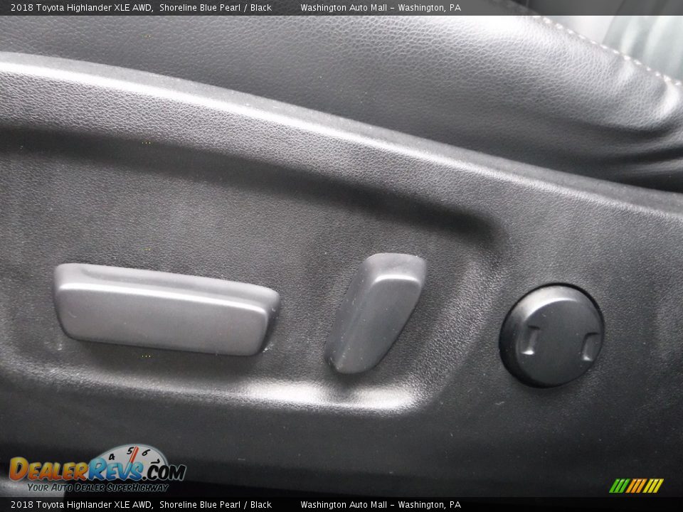 2018 Toyota Highlander XLE AWD Shoreline Blue Pearl / Black Photo #16