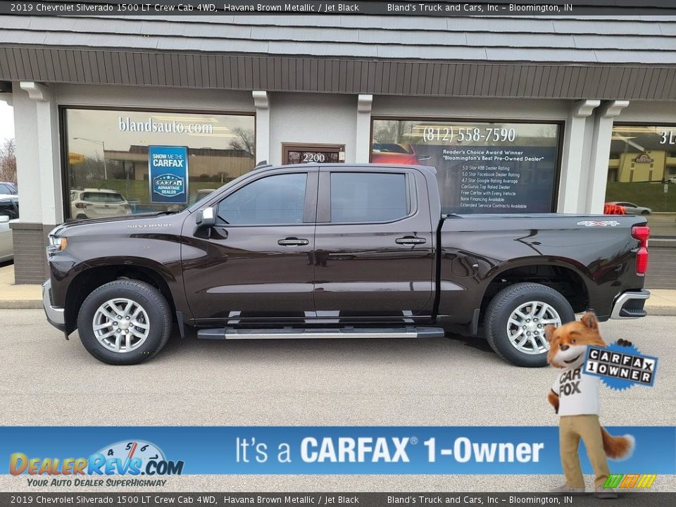 2019 Chevrolet Silverado 1500 LT Crew Cab 4WD Havana Brown Metallic / Jet Black Photo #1