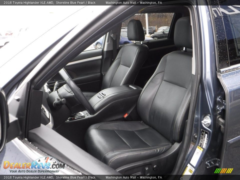 2018 Toyota Highlander XLE AWD Shoreline Blue Pearl / Black Photo #17