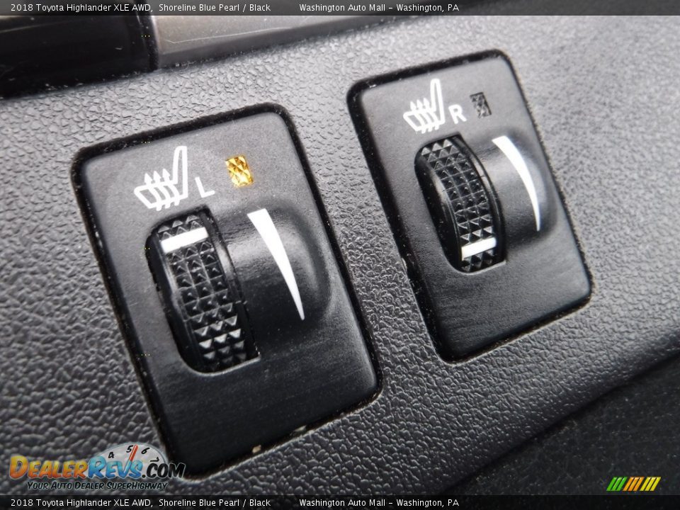 2018 Toyota Highlander XLE AWD Shoreline Blue Pearl / Black Photo #18
