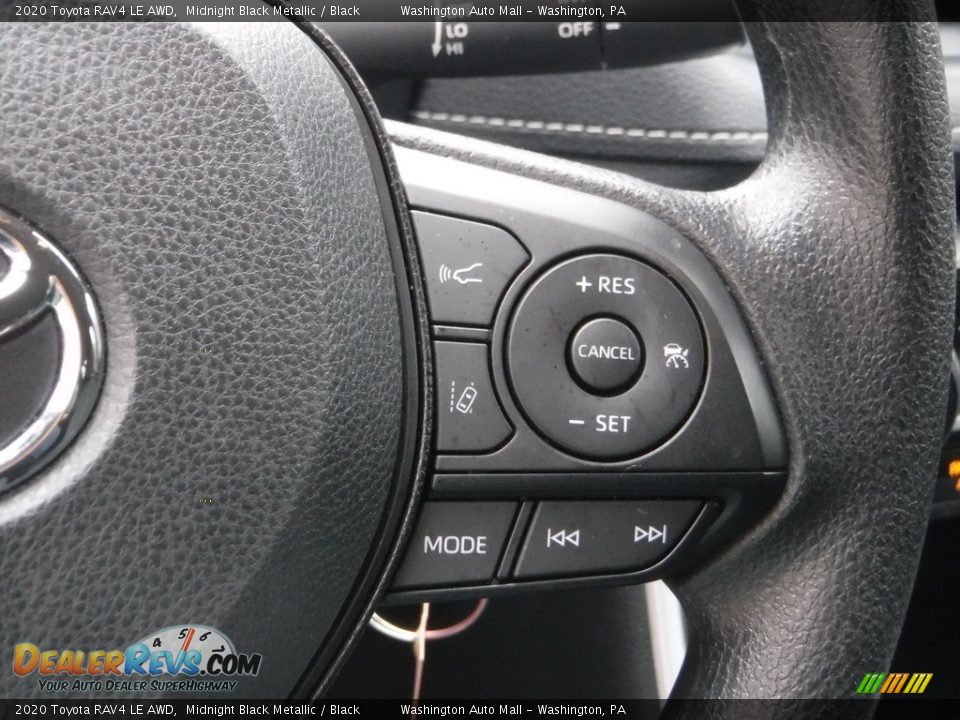 2020 Toyota RAV4 LE AWD Midnight Black Metallic / Black Photo #6