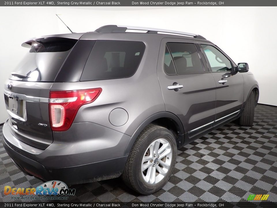 2011 Ford Explorer XLT 4WD Sterling Grey Metallic / Charcoal Black Photo #15