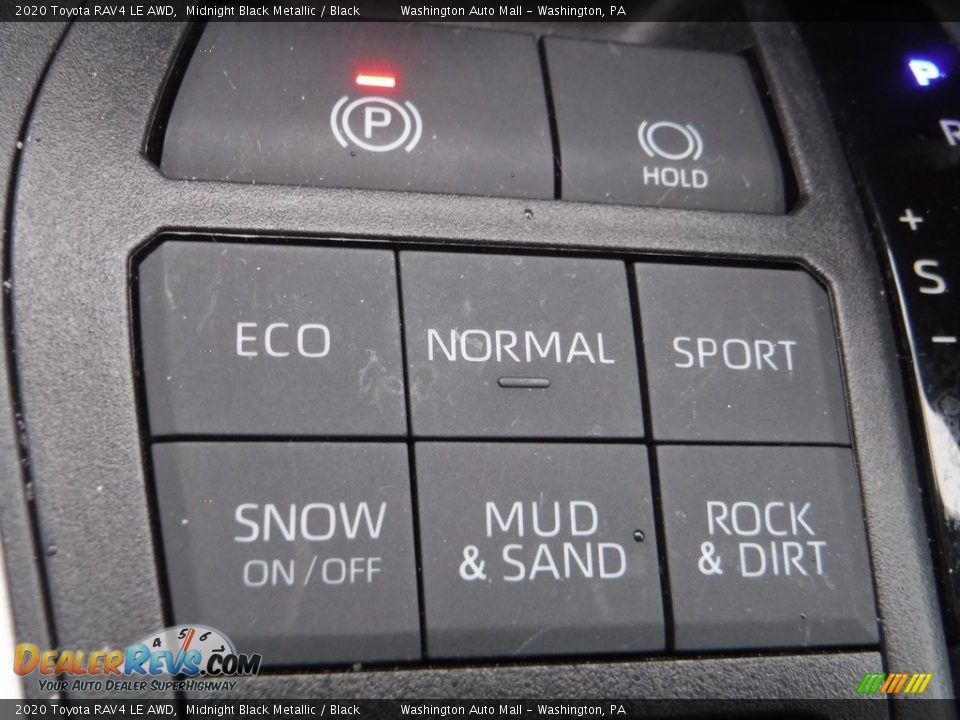2020 Toyota RAV4 LE AWD Midnight Black Metallic / Black Photo #7