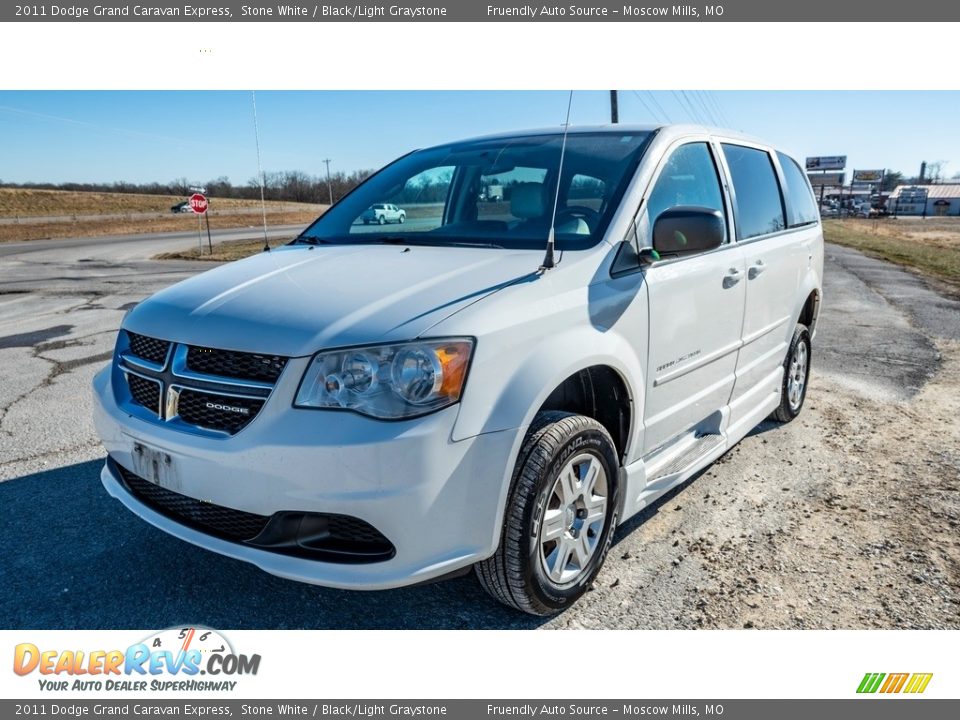 2011 Dodge Grand Caravan Express Stone White / Black/Light Graystone Photo #8