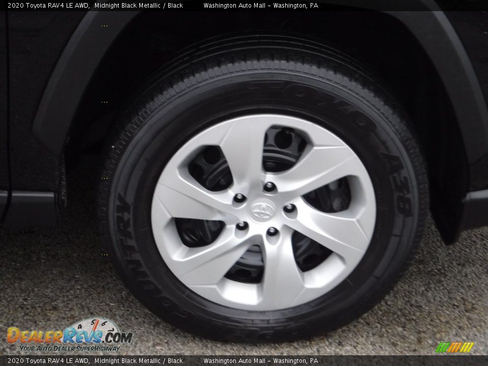 2020 Toyota RAV4 LE AWD Midnight Black Metallic / Black Photo #8