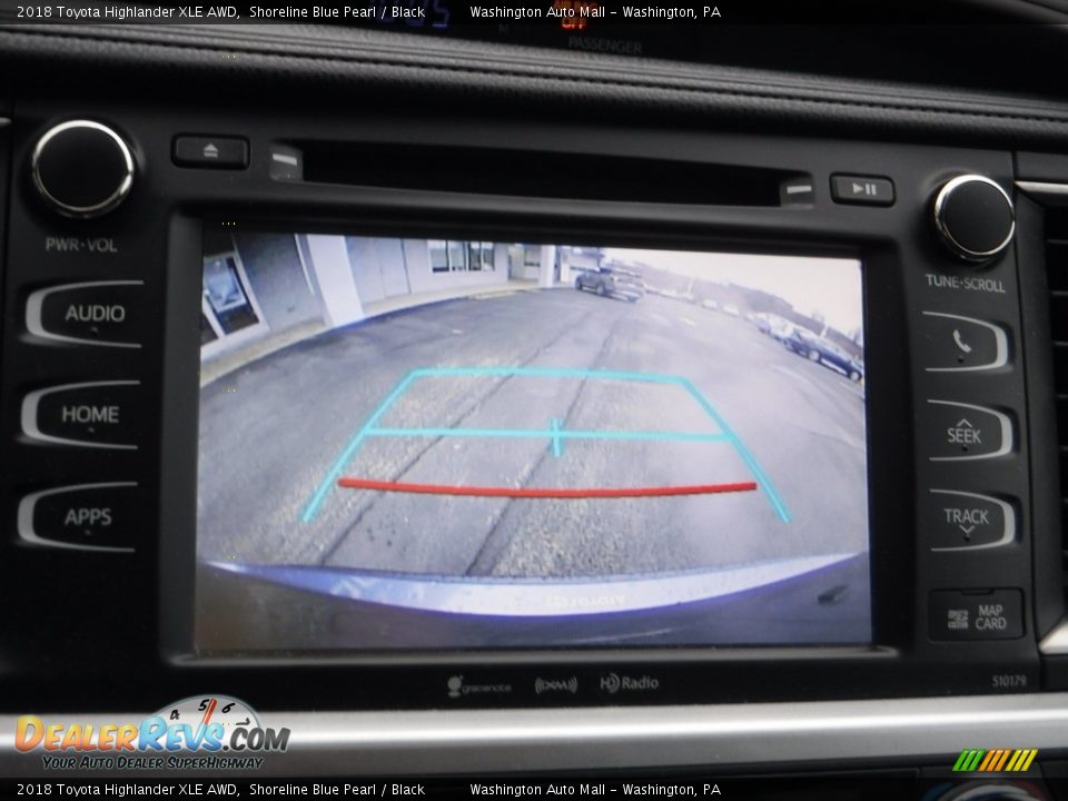 2018 Toyota Highlander XLE AWD Shoreline Blue Pearl / Black Photo #24