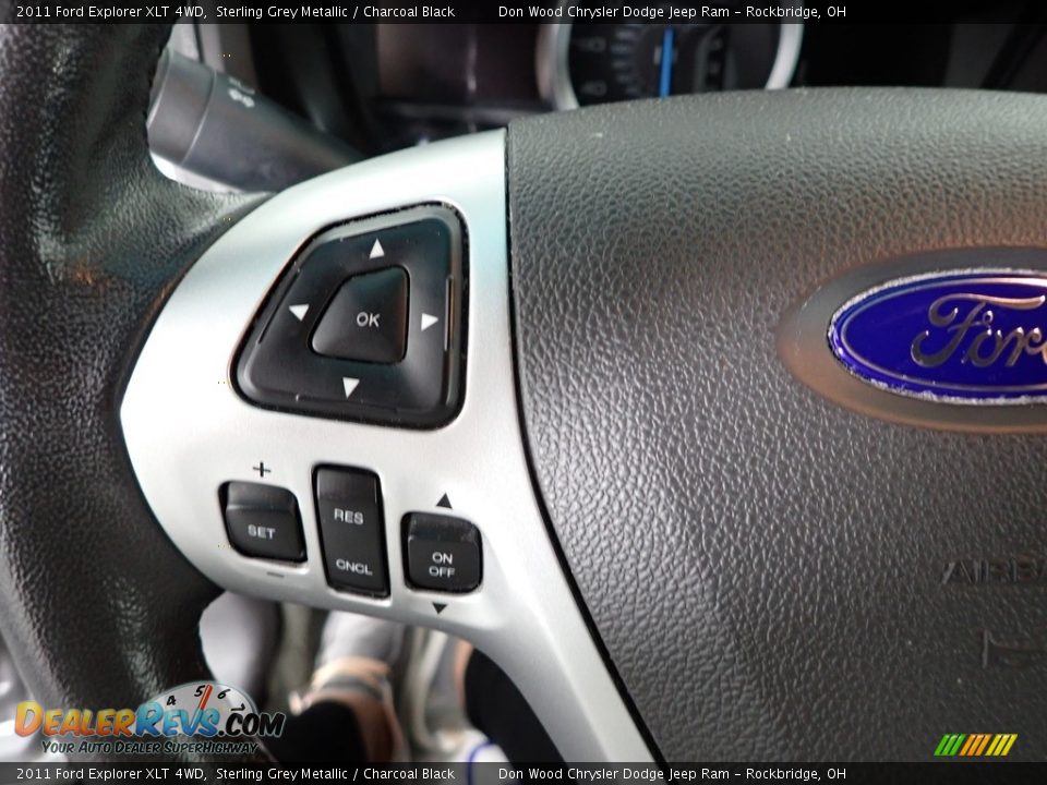 2011 Ford Explorer XLT 4WD Sterling Grey Metallic / Charcoal Black Photo #21