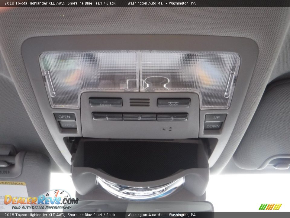 2018 Toyota Highlander XLE AWD Shoreline Blue Pearl / Black Photo #26