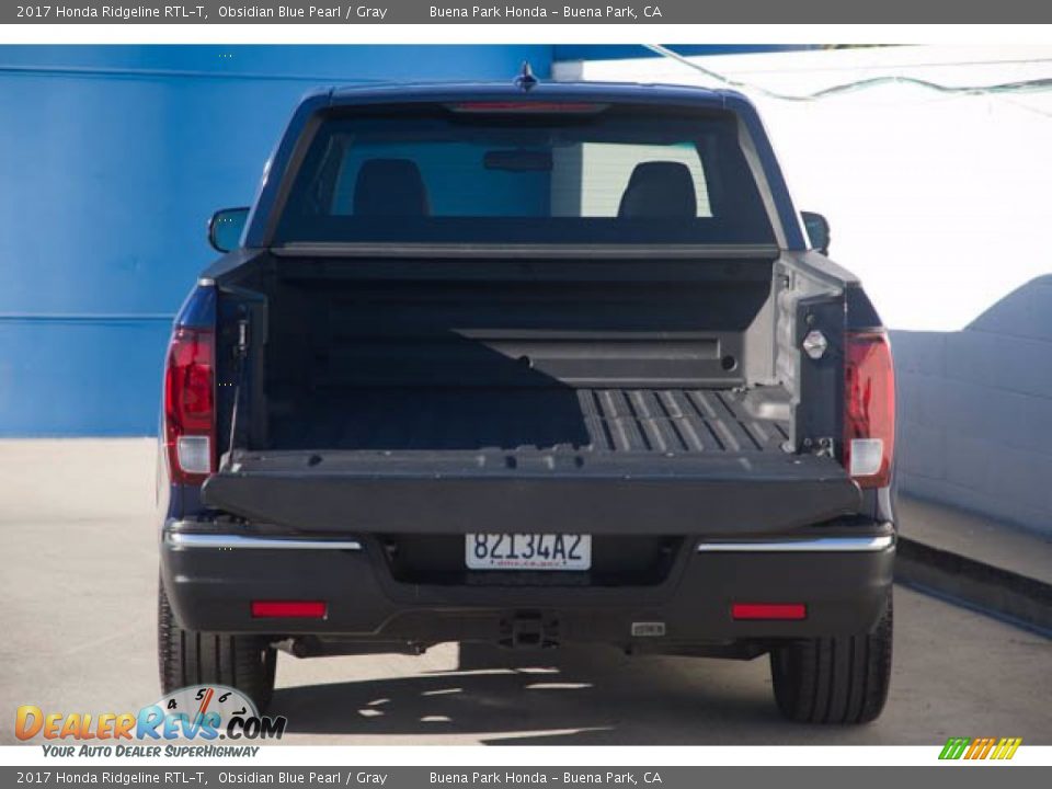 2017 Honda Ridgeline RTL-T Obsidian Blue Pearl / Gray Photo #10