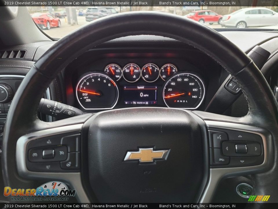 2019 Chevrolet Silverado 1500 LT Crew Cab 4WD Havana Brown Metallic / Jet Black Photo #12