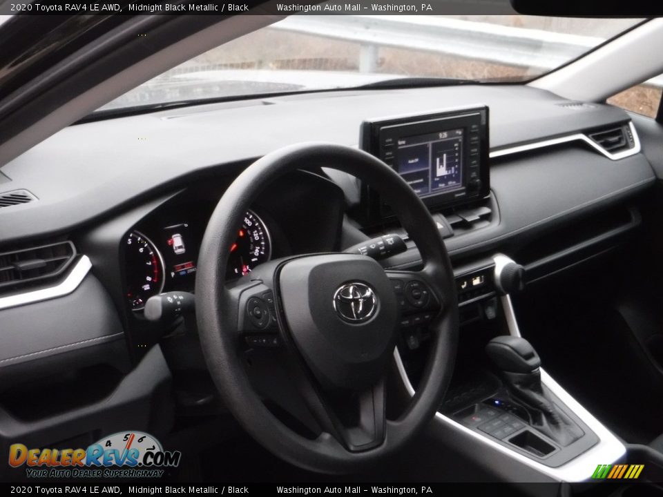 2020 Toyota RAV4 LE AWD Midnight Black Metallic / Black Photo #16