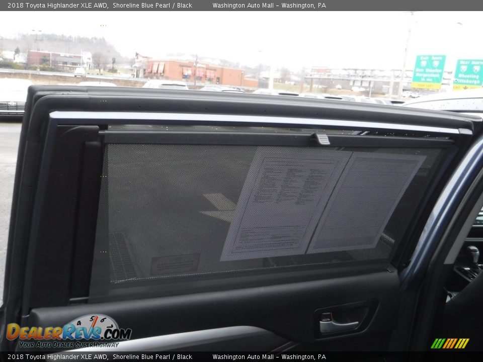 2018 Toyota Highlander XLE AWD Shoreline Blue Pearl / Black Photo #30