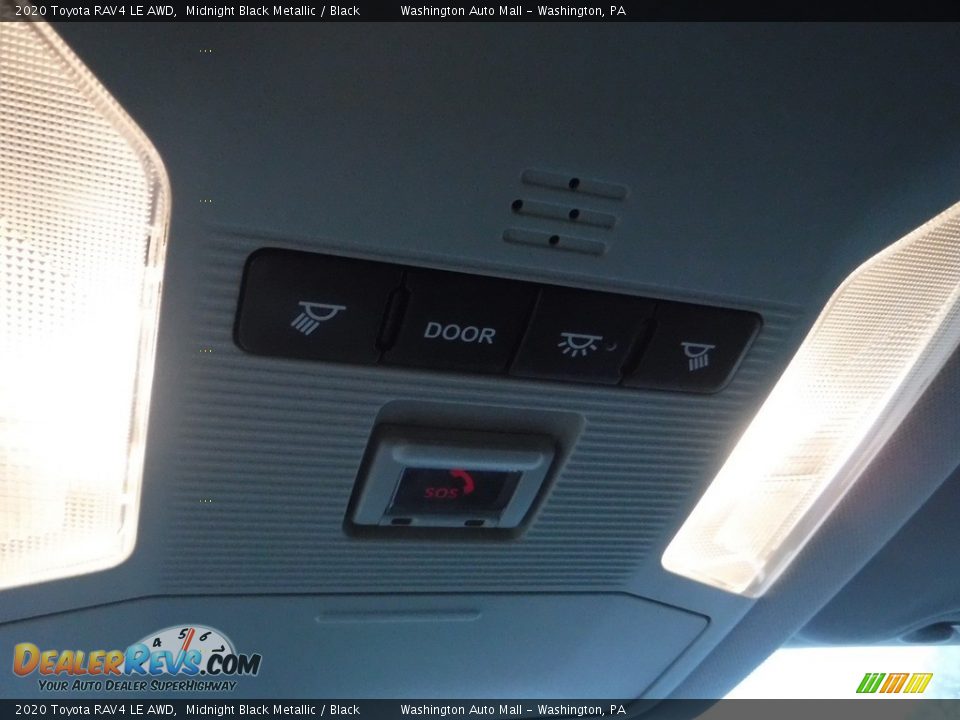 2020 Toyota RAV4 LE AWD Midnight Black Metallic / Black Photo #20
