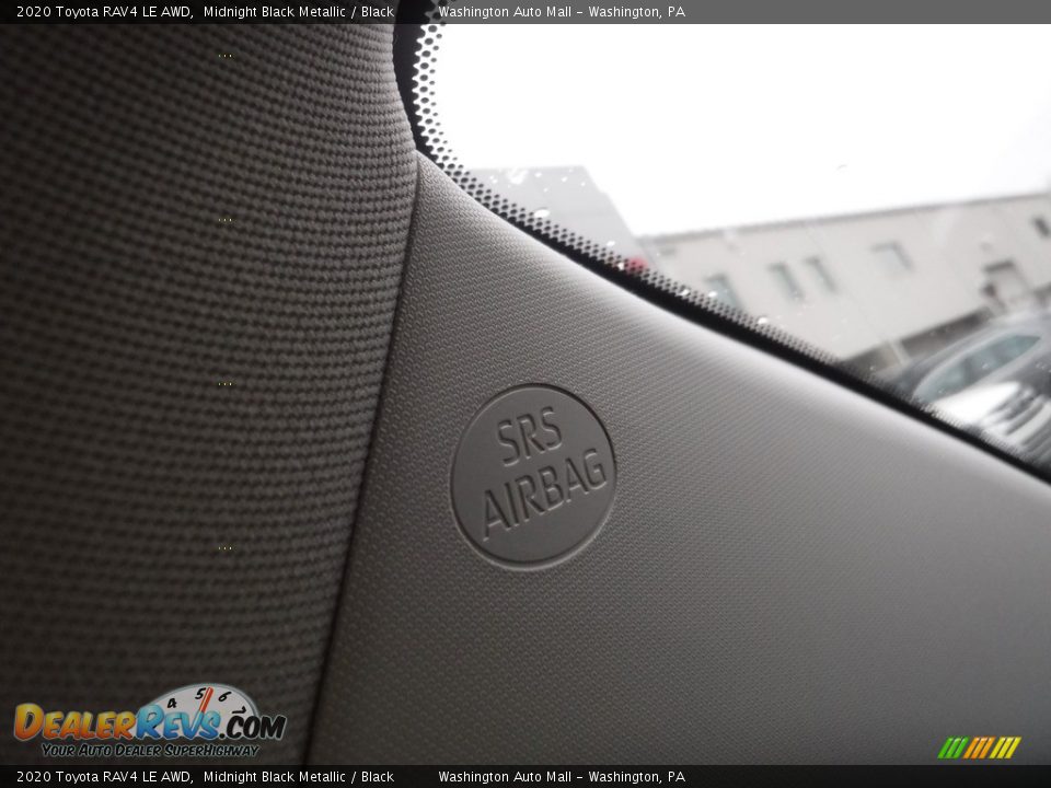 2020 Toyota RAV4 LE AWD Midnight Black Metallic / Black Photo #21