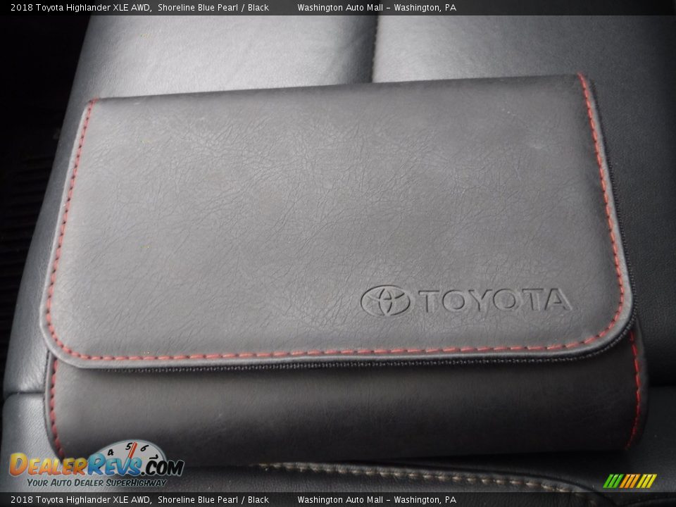 2018 Toyota Highlander XLE AWD Shoreline Blue Pearl / Black Photo #34