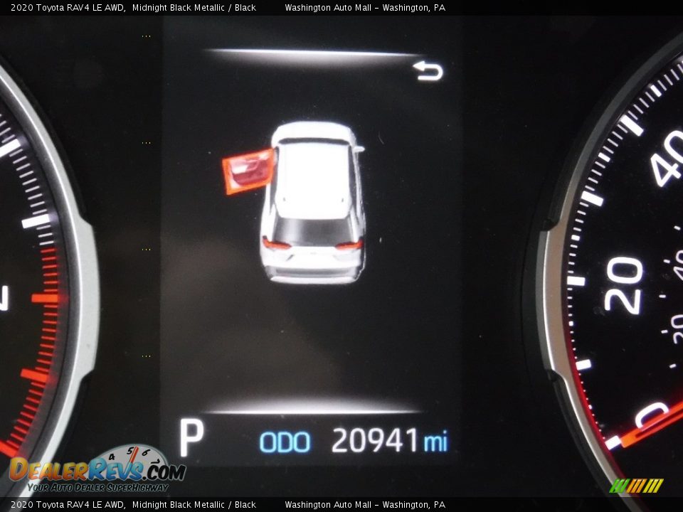 2020 Toyota RAV4 LE AWD Midnight Black Metallic / Black Photo #29