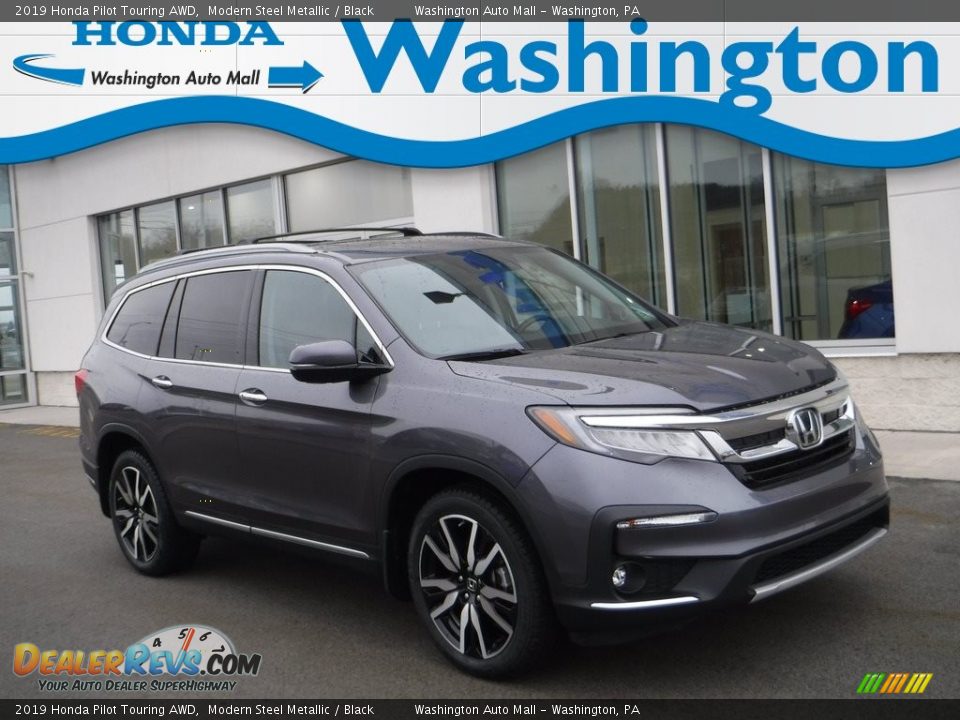 2019 Honda Pilot Touring AWD Modern Steel Metallic / Black Photo #1