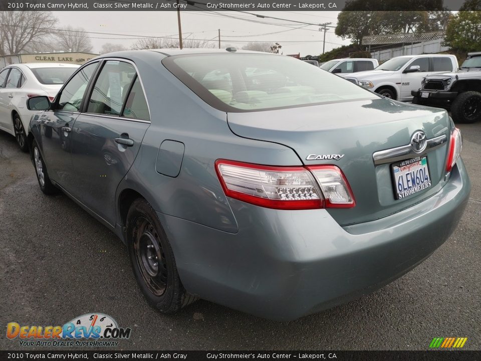 2010 Toyota Camry Hybrid Classic Silver Metallic / Ash Gray Photo #6