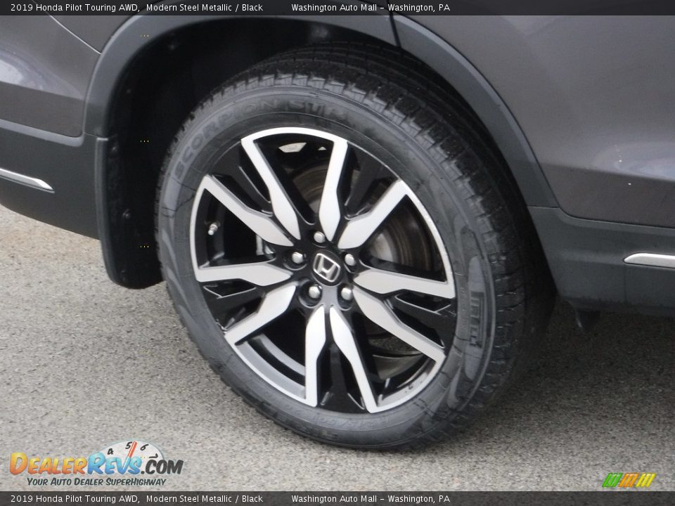 2019 Honda Pilot Touring AWD Modern Steel Metallic / Black Photo #3