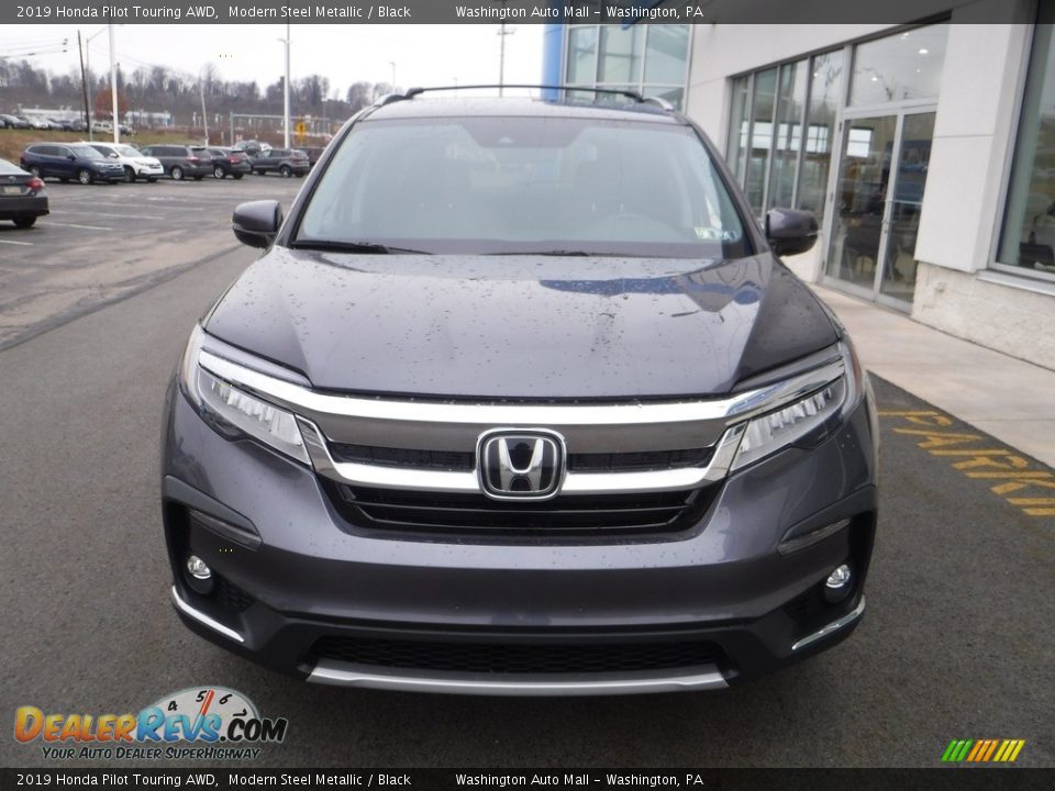 2019 Honda Pilot Touring AWD Modern Steel Metallic / Black Photo #5