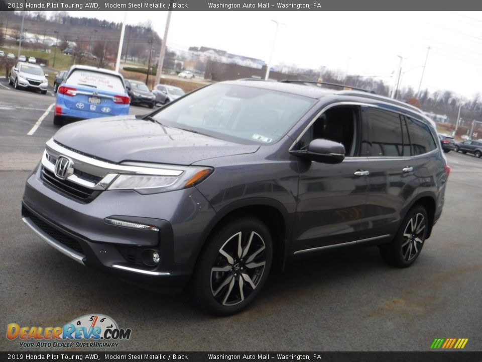 2019 Honda Pilot Touring AWD Modern Steel Metallic / Black Photo #6