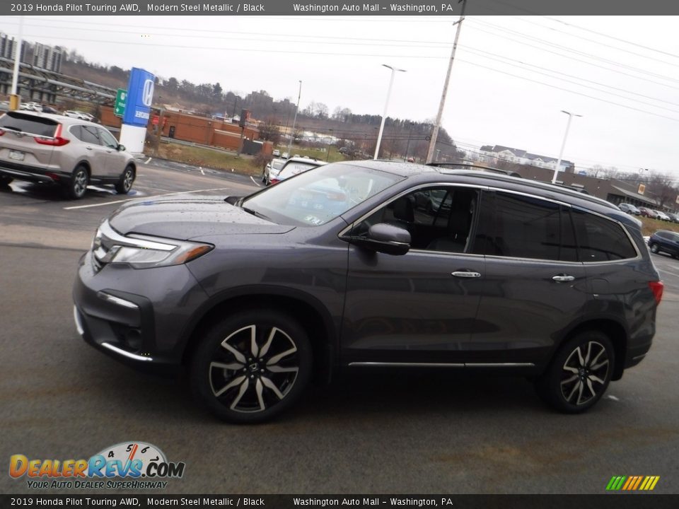 2019 Honda Pilot Touring AWD Modern Steel Metallic / Black Photo #7