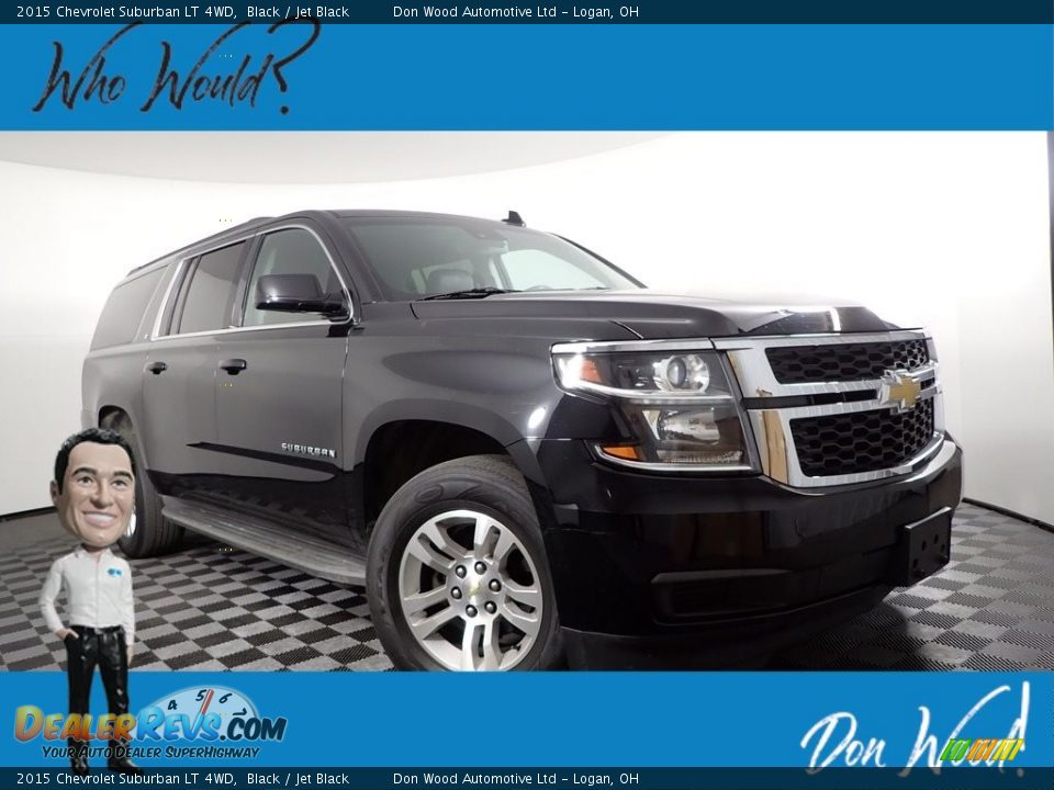 2015 Chevrolet Suburban LT 4WD Black / Jet Black Photo #1