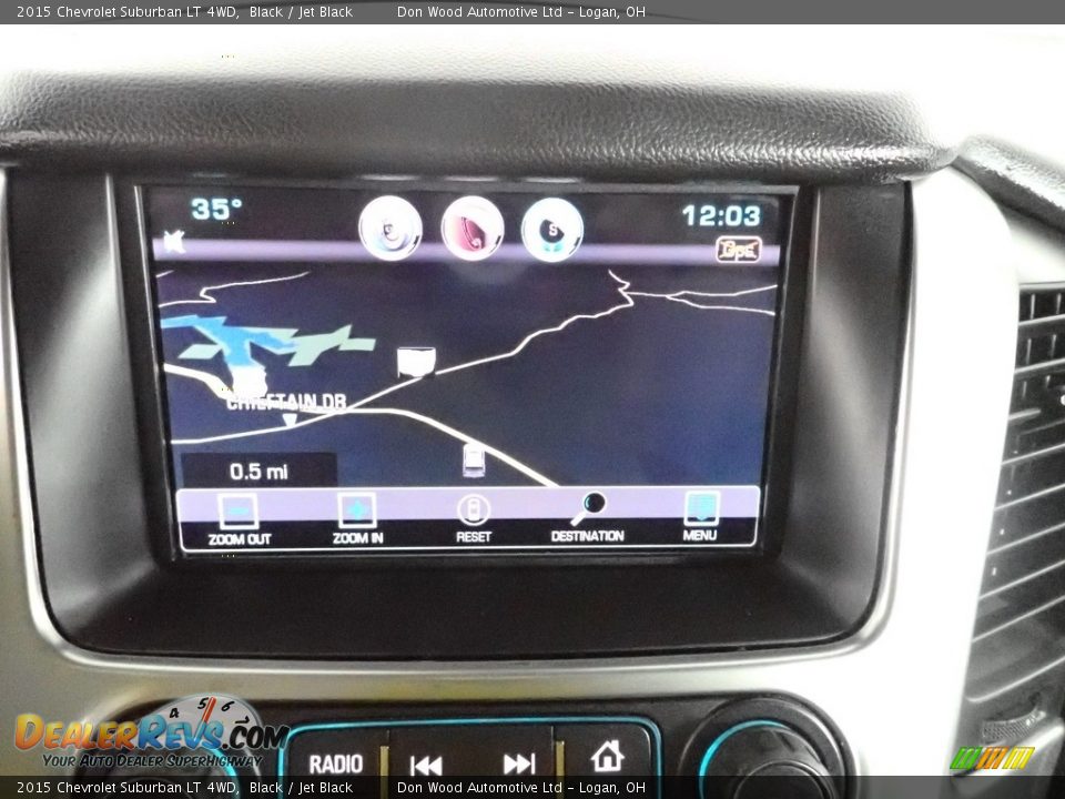 2015 Chevrolet Suburban LT 4WD Black / Jet Black Photo #3