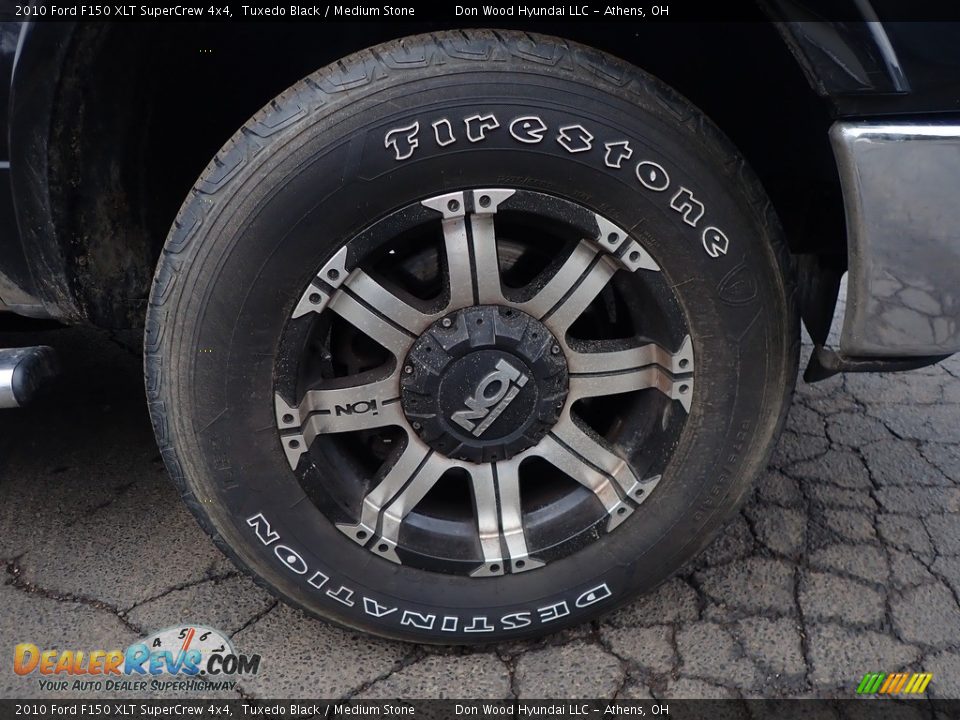 2010 Ford F150 XLT SuperCrew 4x4 Tuxedo Black / Medium Stone Photo #13