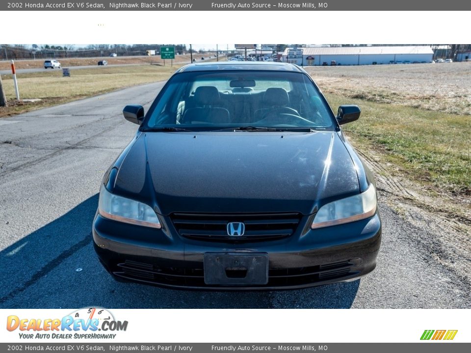 2002 Honda Accord EX V6 Sedan Nighthawk Black Pearl / Ivory Photo #9