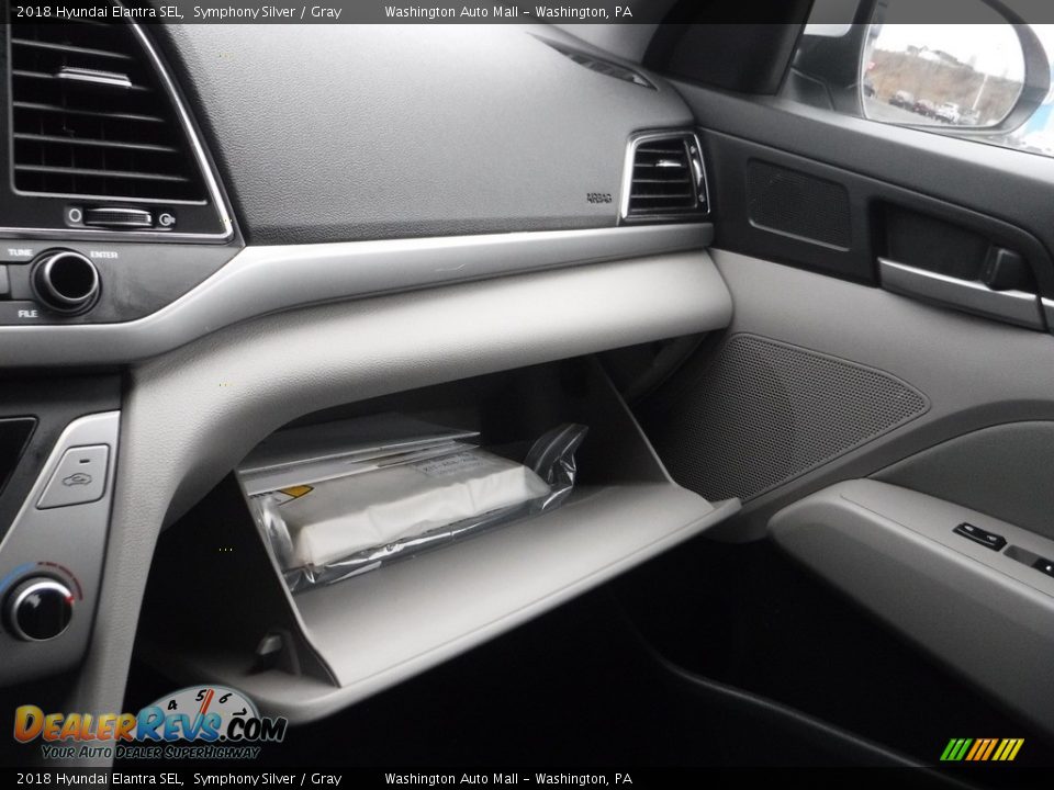 2018 Hyundai Elantra SEL Symphony Silver / Gray Photo #21