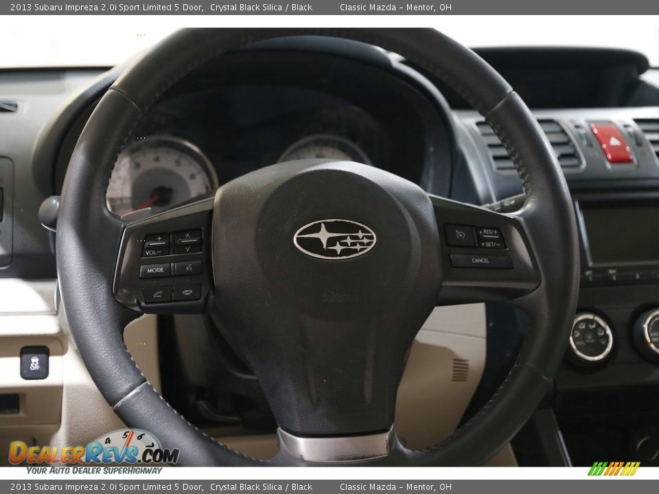 2013 Subaru Impreza 2.0i Sport Limited 5 Door Crystal Black Silica / Black Photo #7