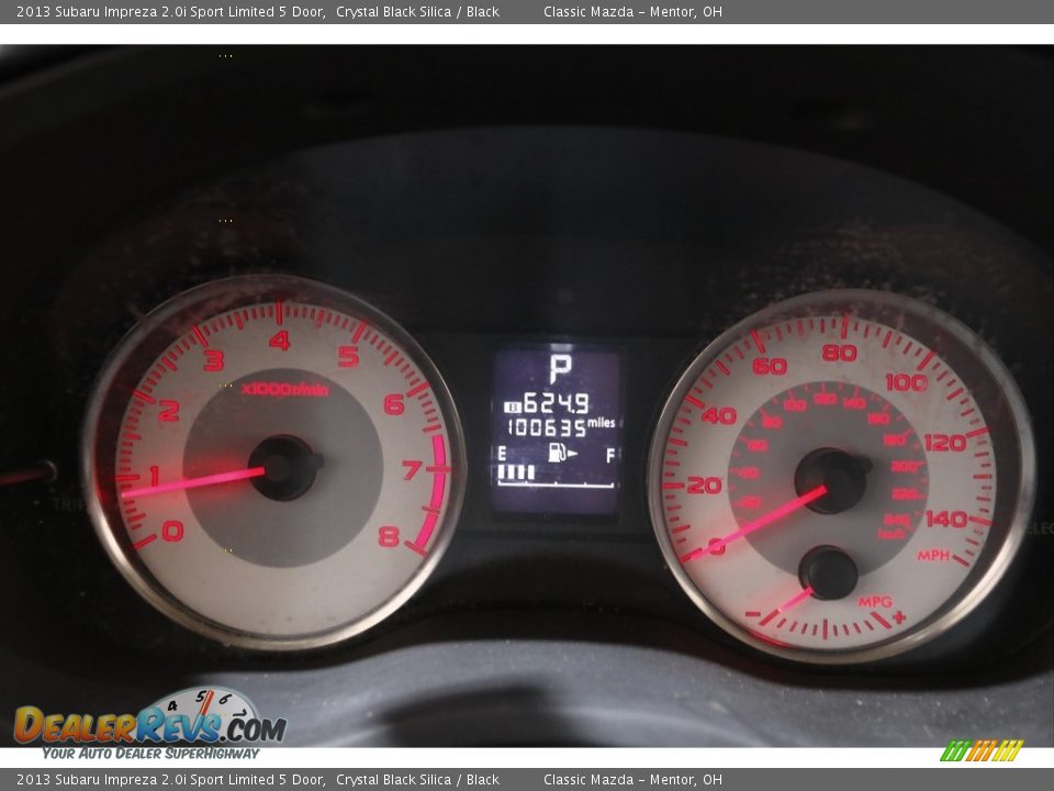 2013 Subaru Impreza 2.0i Sport Limited 5 Door Crystal Black Silica / Black Photo #8