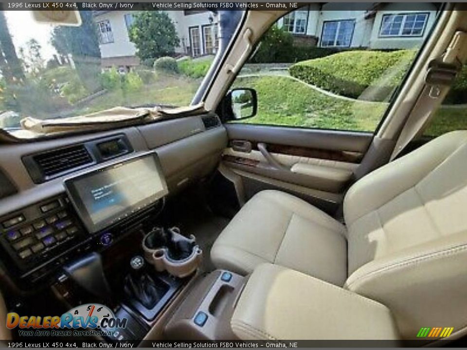 1996 Lexus LX 450 4x4 Black Onyx / Ivory Photo #2