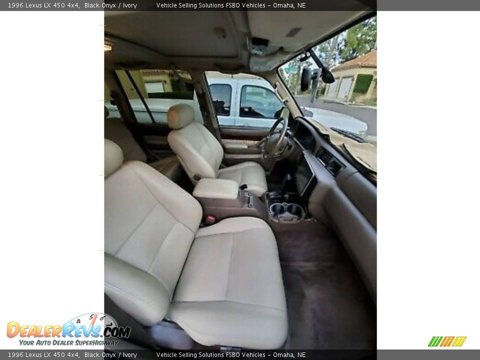 1996 Lexus LX 450 4x4 Black Onyx / Ivory Photo #3