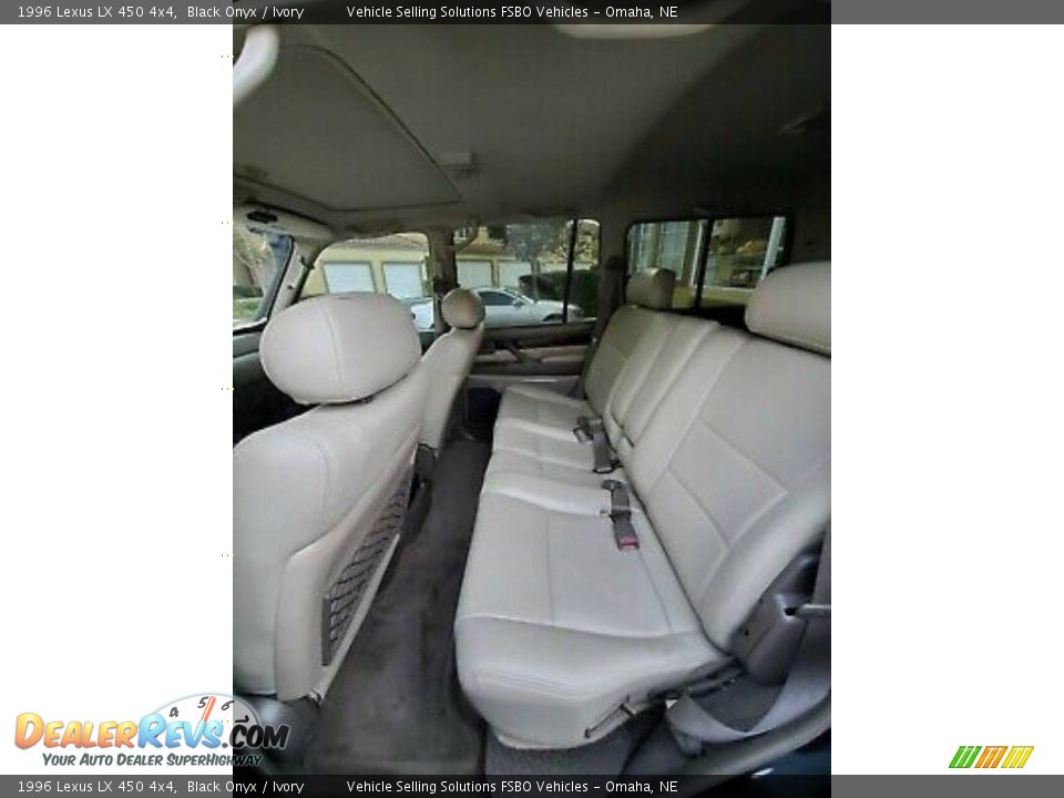 1996 Lexus LX 450 4x4 Black Onyx / Ivory Photo #5