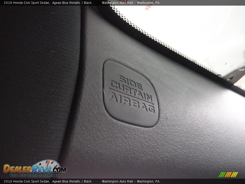 2019 Honda Civic Sport Sedan Agean Blue Metallic / Black Photo #15