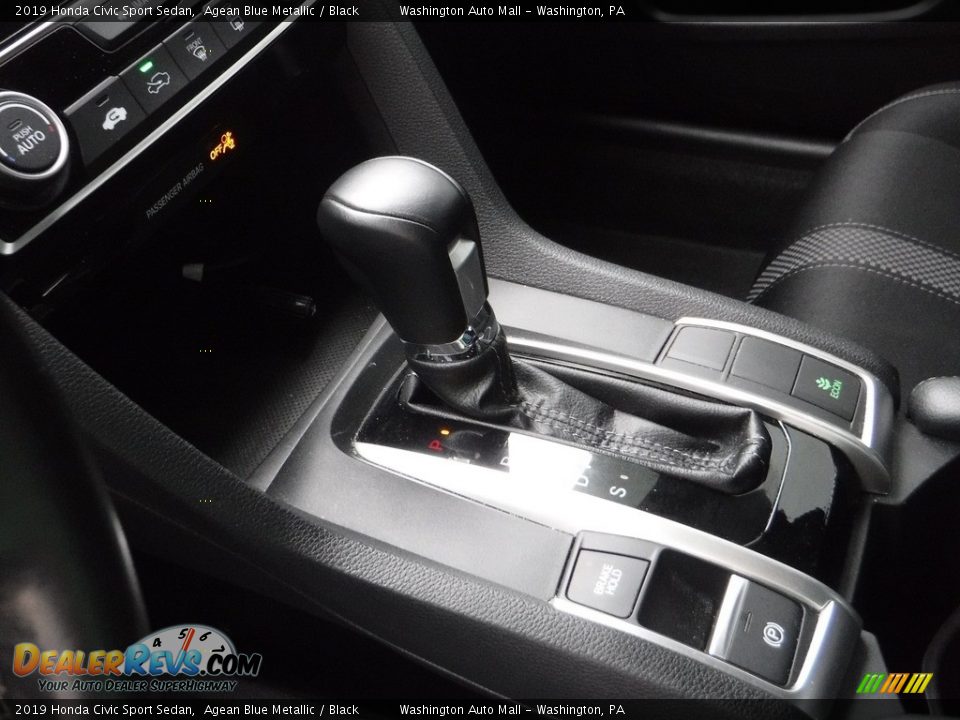2019 Honda Civic Sport Sedan Agean Blue Metallic / Black Photo #16
