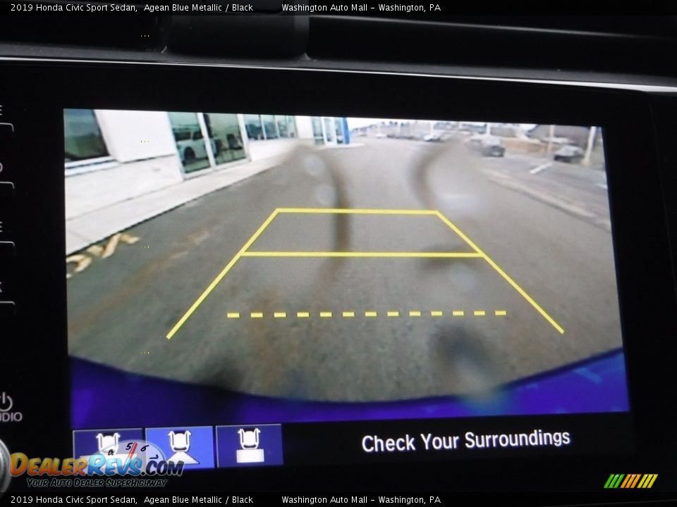 2019 Honda Civic Sport Sedan Agean Blue Metallic / Black Photo #18