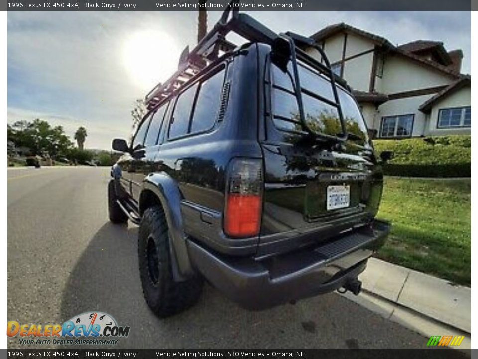 1996 Lexus LX 450 4x4 Black Onyx / Ivory Photo #10